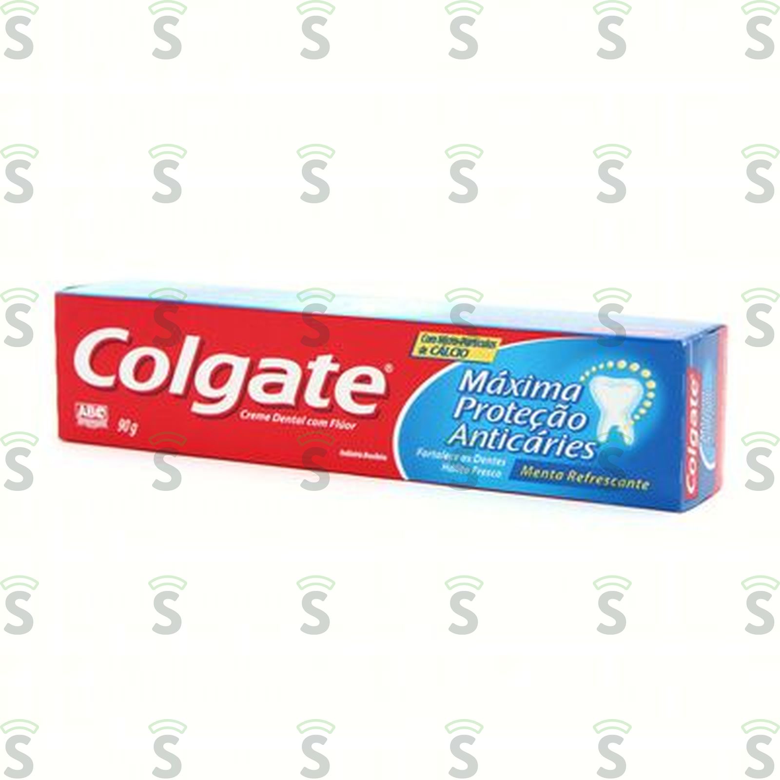 Creme Dental Colgate Menta Refrescante Máxima Proteção Anticáries Caixa 90gr