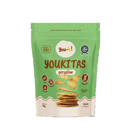 Biscoito Youkitas Gergelim 80g