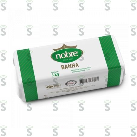  Banha Refinada Aurora Nobre Embalagem 1kg