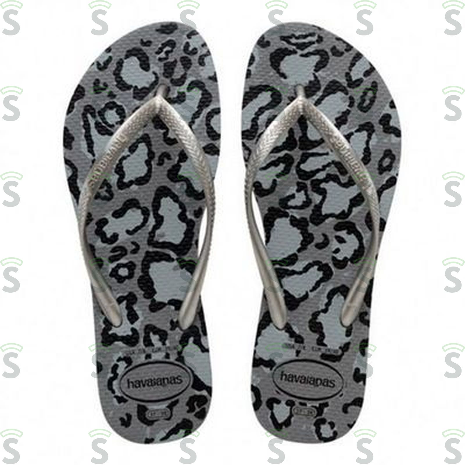 Sandália Havaianas Slim Animais Cinza Aço 37/38