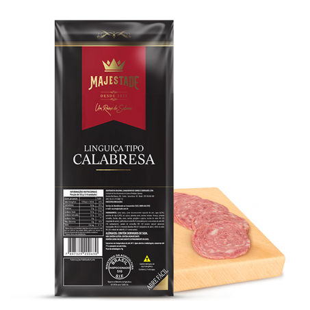 Linguiça calabresa majestade 250g fatiada