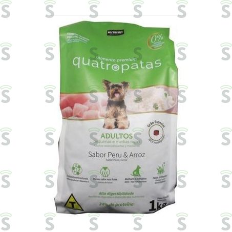  Racao 4 Patas Dog Adulto Raça Pequenas/médias 1kg