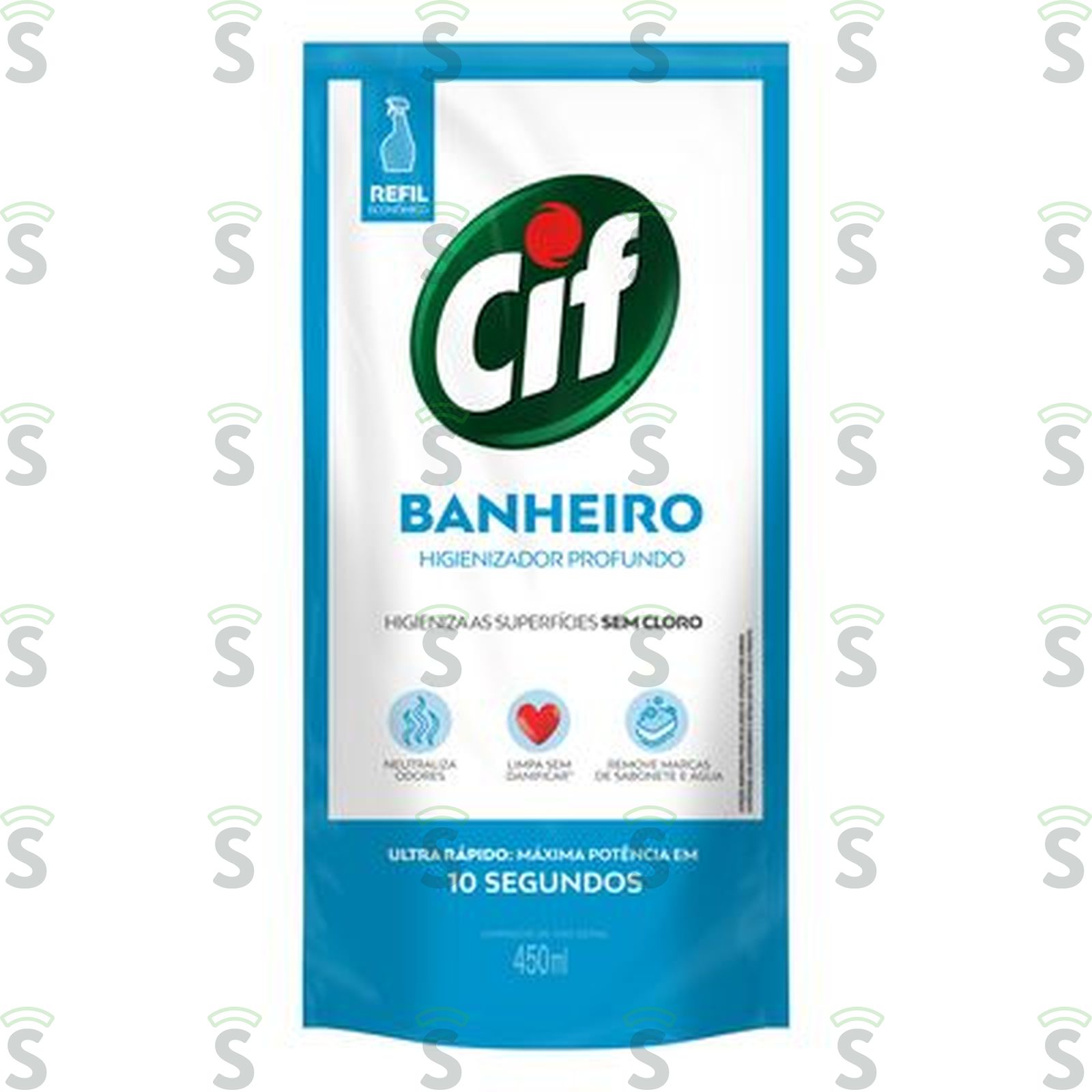 Limpador Banheiro Cif Sem Cloro Refil 450ML