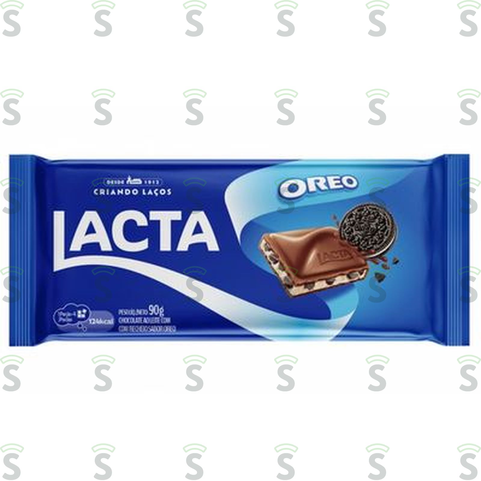 Chocolate Ao Leite Recheio Oreo Lacta Pacote 90G