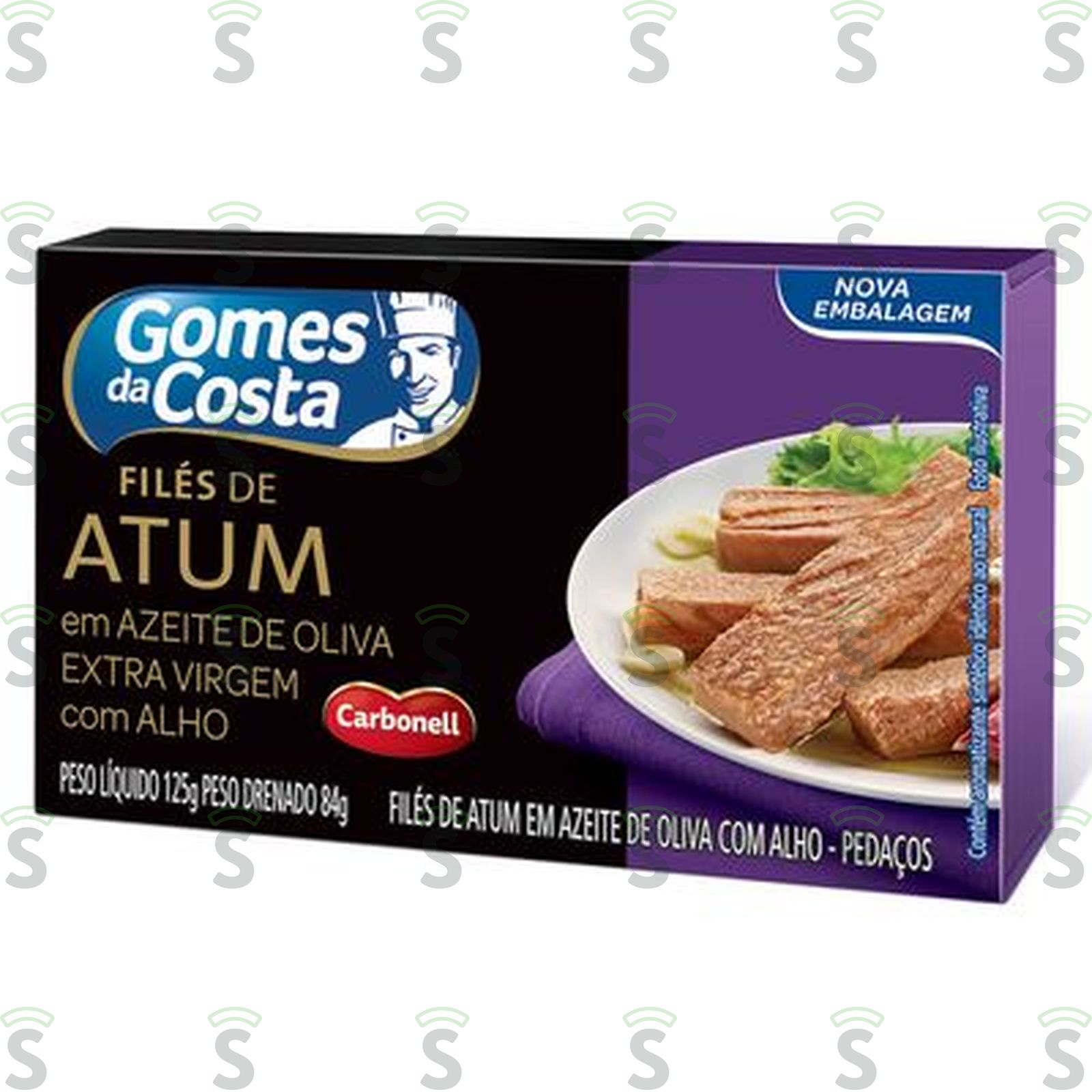 Gomes da costa-files atum 125g c/alho
