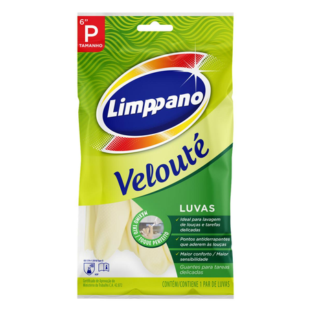 Luva Limppano Velouté Tam. P