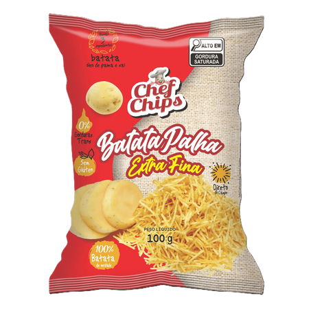 Batata Palha Chef Chips Extra Fina 100g 
 