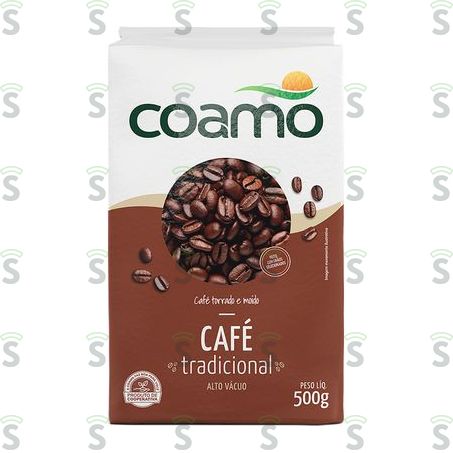  Café Torrado e Moído a Vácuo Coamo Tradicional Pacote 500gr