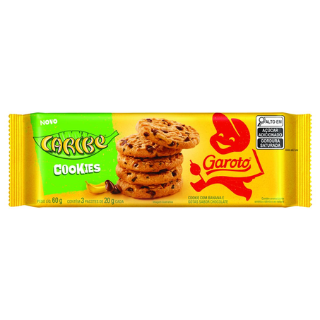 Cookies Garoto 60g - Caribe