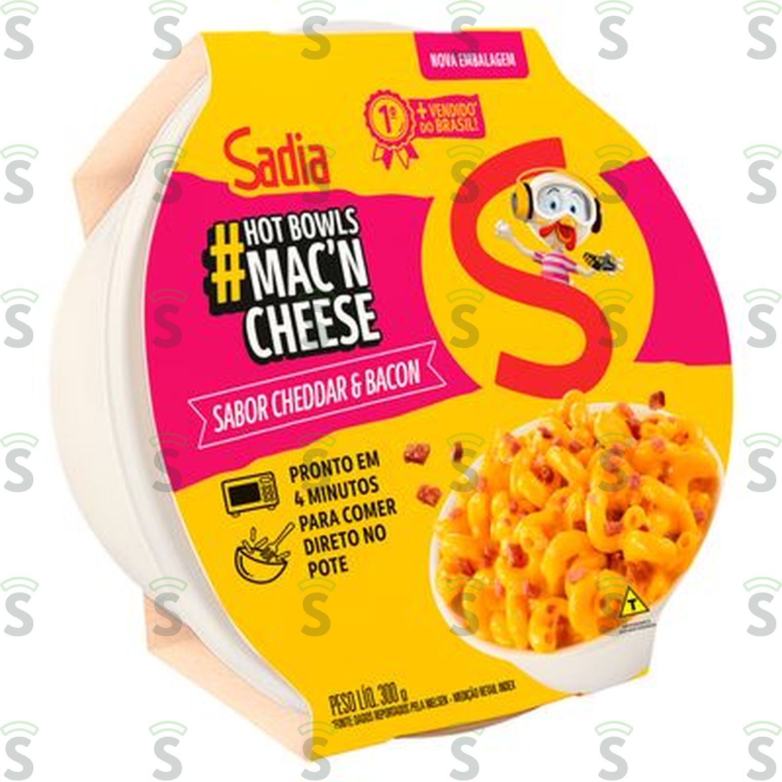 MAC CHEESE SADIA 300GR BACON E CHEDDAR