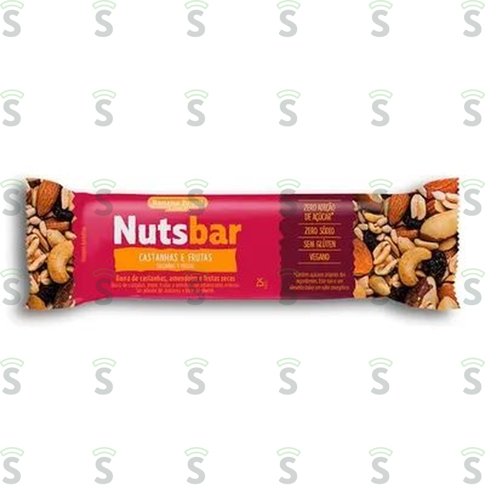 Barra de Cereal Nuts Bar Zero Castanha E Frutas Embalagem 25G