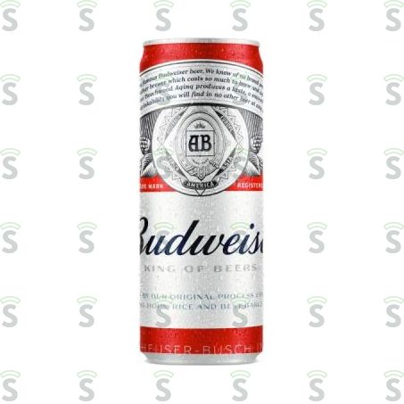  Cerveja Budweiser Lager Lata 350ml