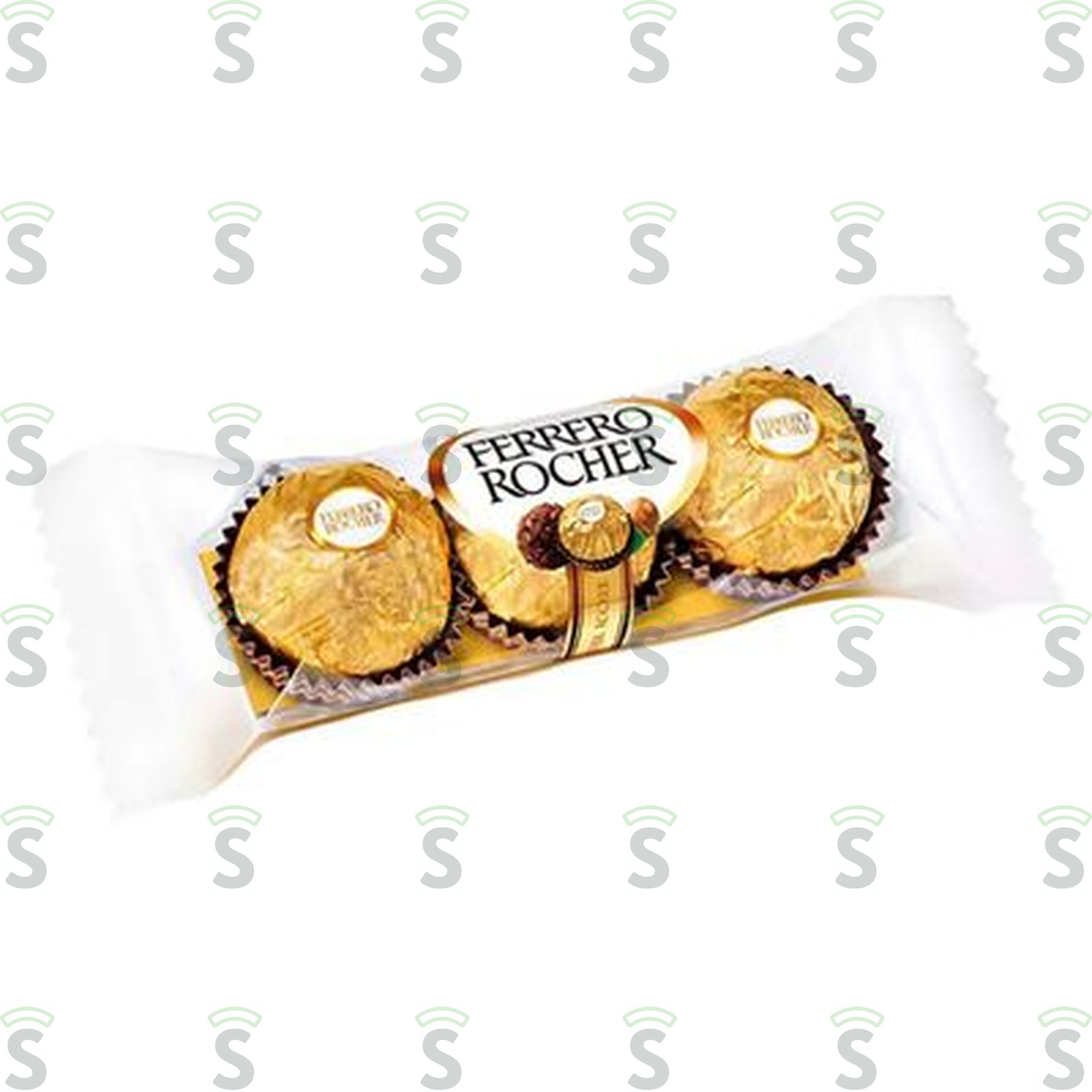 Bombom Ferrero Rocher Embalagem 3 Un - 37,5g