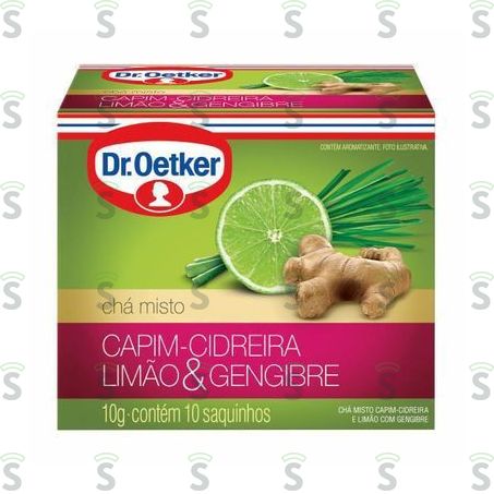  Chá Misto Dr.oetker Cidreira, Limão e Gengibre Caixa Com 10un - 10gr