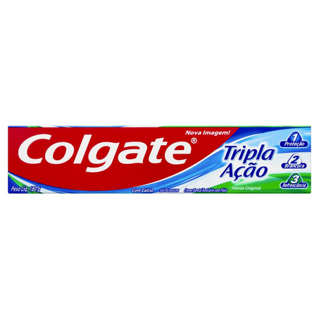 Creme Dental Colgate 180g - Tripla Ação - Menta