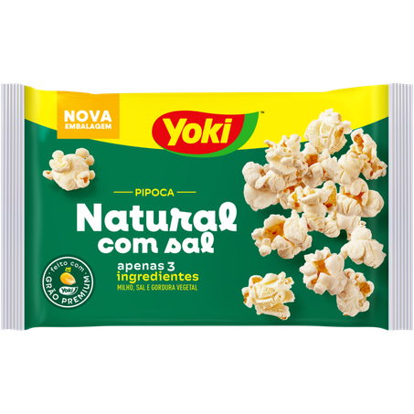 Pipoca yoki micro 100g natural c/sal
