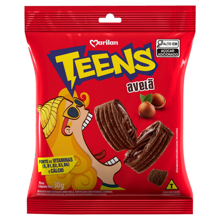 Biscoito Teens Marilan 30g - Avelã