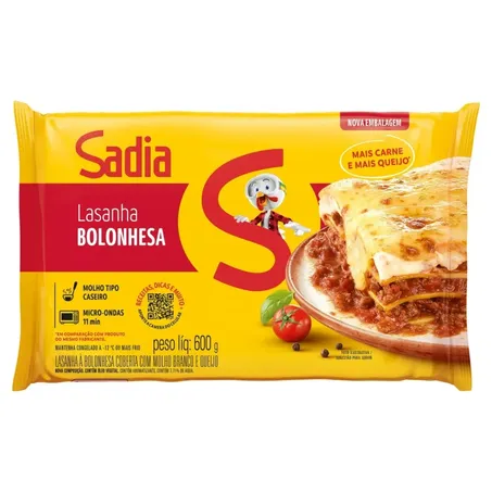 Lasanha Sadia Bolonhesa 600G
