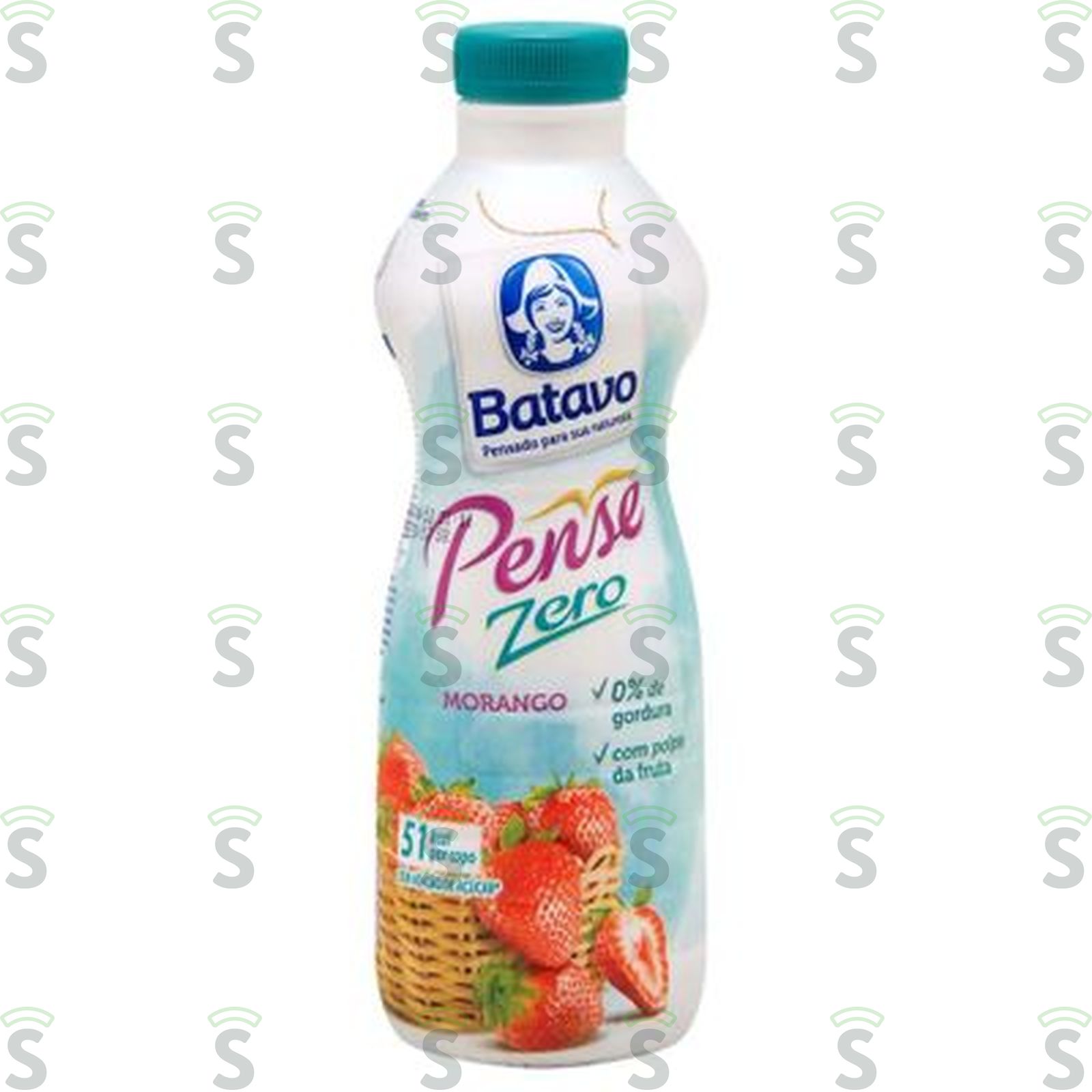Bebida Láctea Batavo Pense Zero Morango Garrafa 850G
