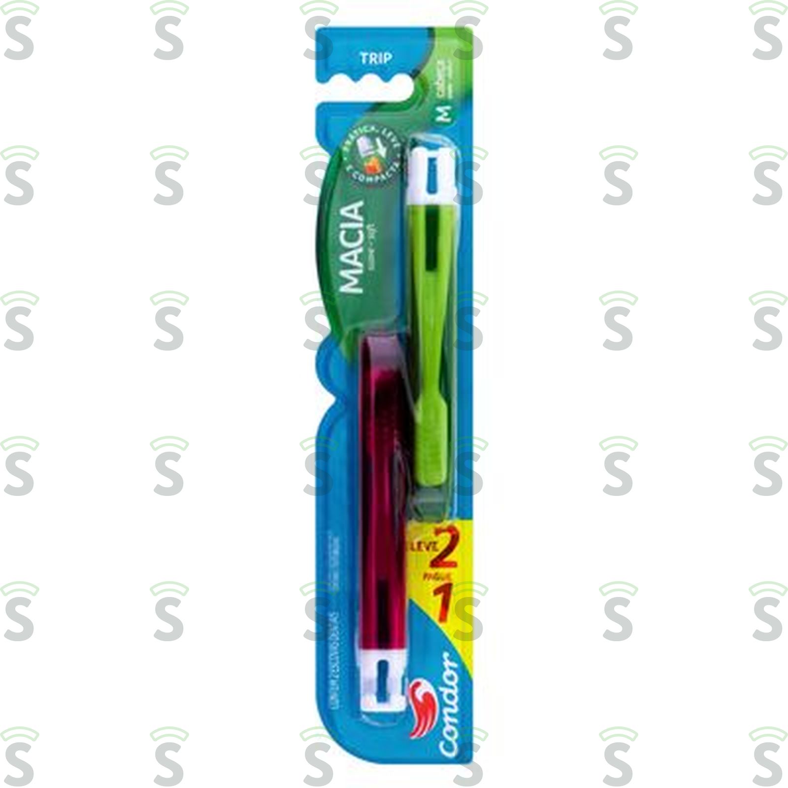 Escova Dental Condor Trip Macia Leve 2 Pague 1UN