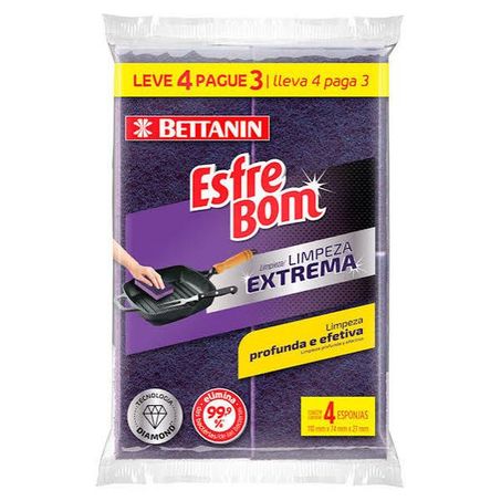 ESPONJA ESFREBOM LIMP EXT L4P3 (067264)