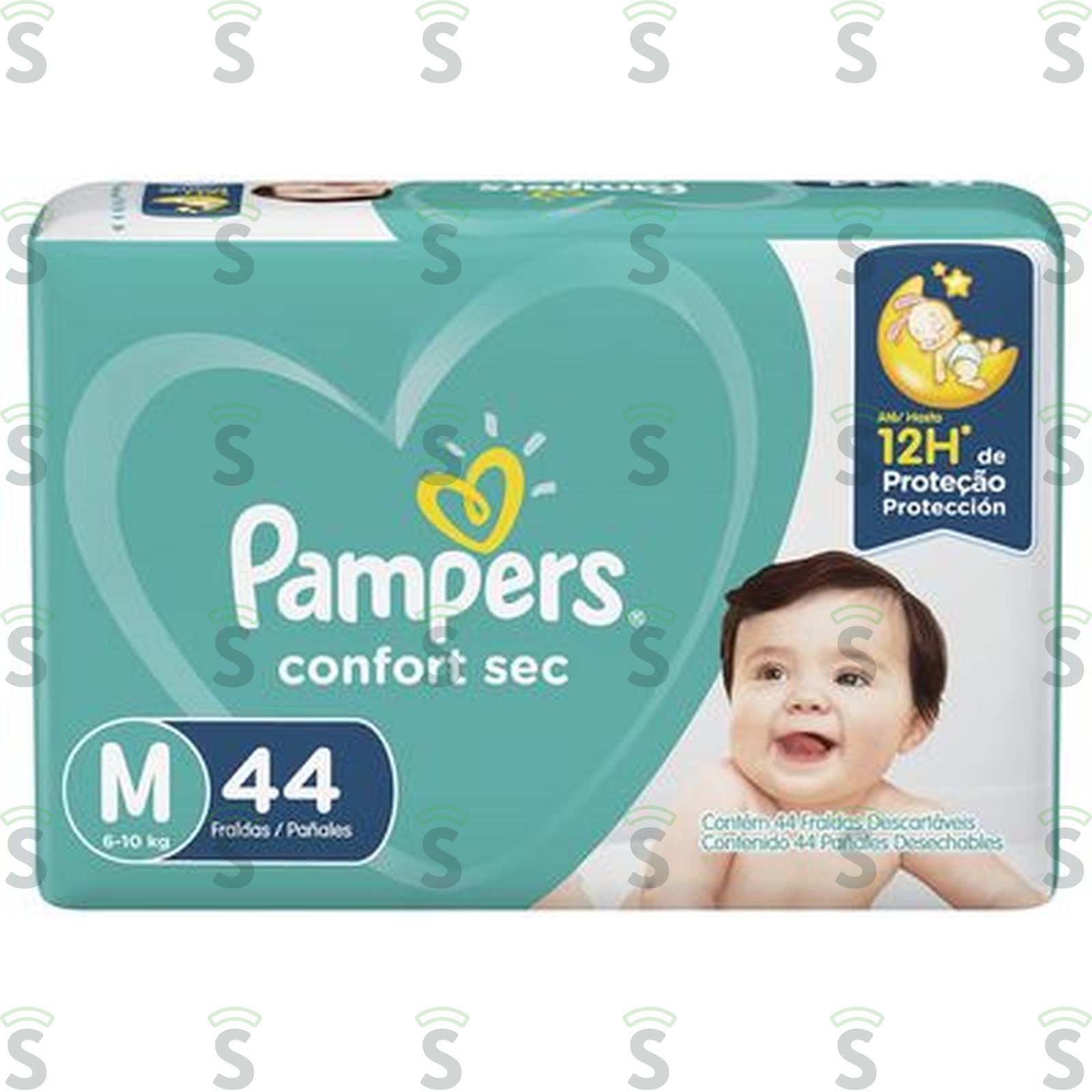 Fralda M Pampers Confort Secidades 44UN