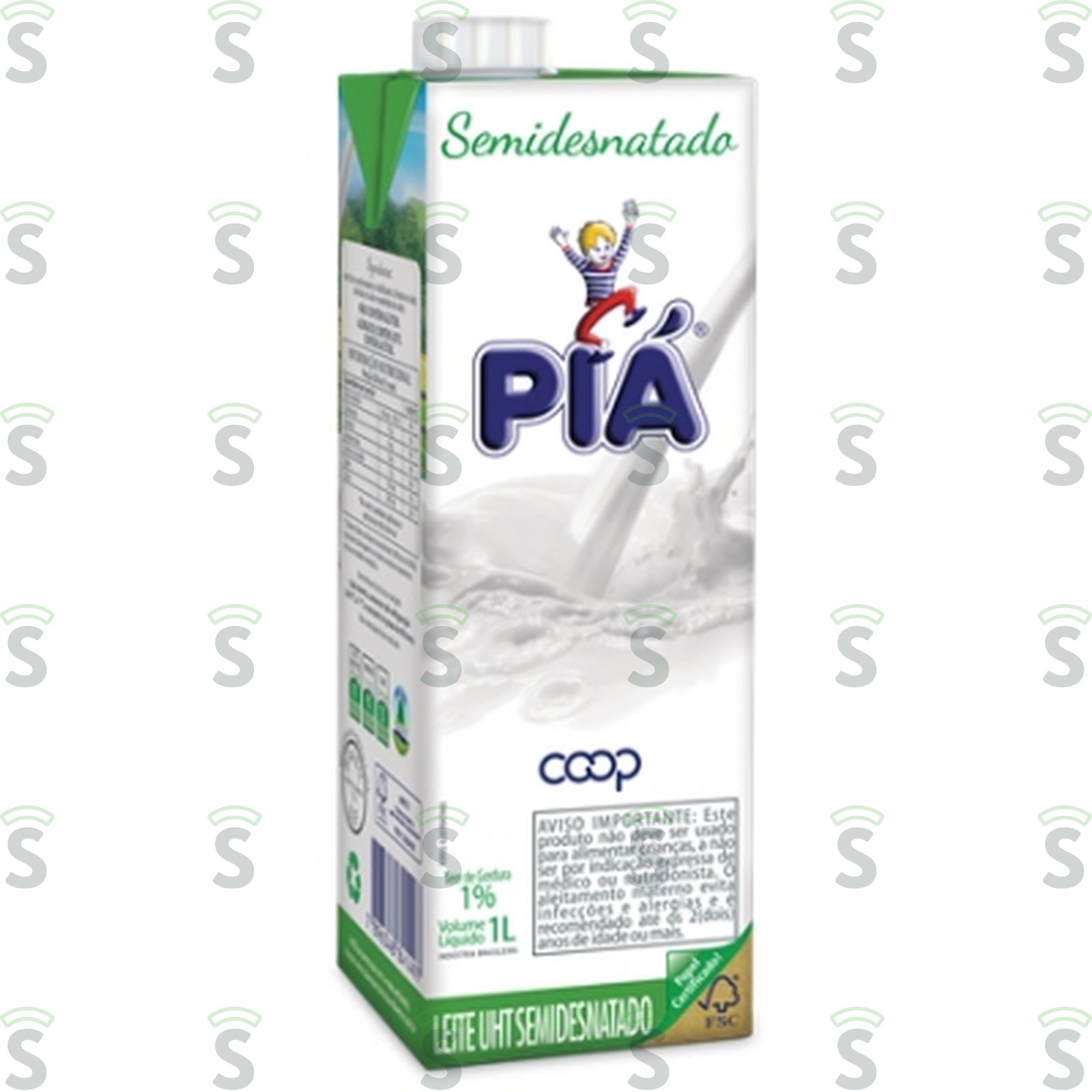 Leite Longa Vida Semidesnatado Piá 1LT