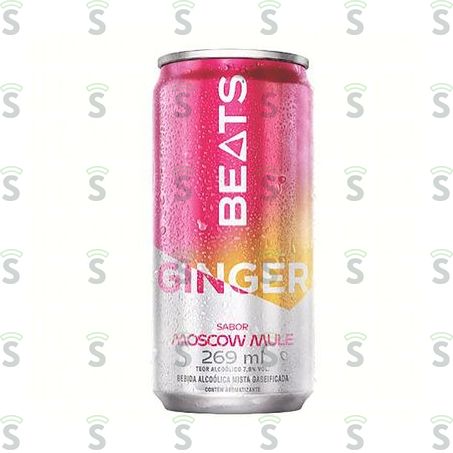  Bebida Mista Alcoólica Gaseificada Moscow Mule Skol Beats Ginger Lata 269ml