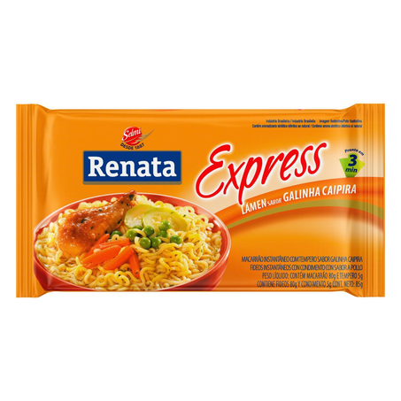 Massa Instantânea Renata 85g - Galinha Caipira