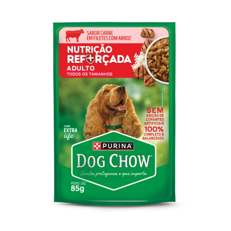 ALIMENTO PARA CÃES DOG CHOW CARNE 85G