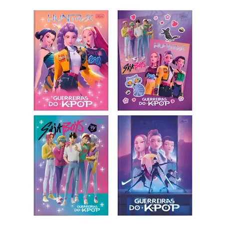 Caderno tilibra brochura guer kpop 80f