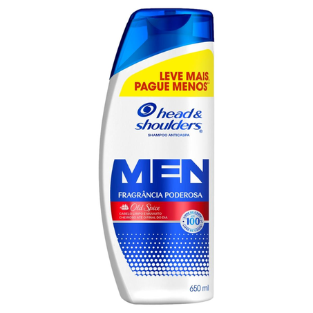 Shampoo Head & Shoulders 650ml - Old Spice - Leve Mais, Pague Menos