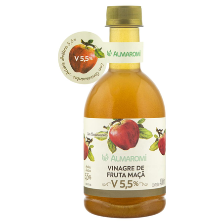 Vinagre de Fruta Almaromi 400ml - Maçã