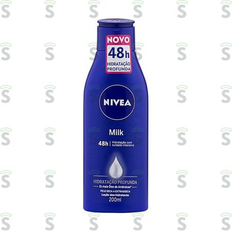  Loção Deo-hidratante Nivea Milk  Frasco 200ml
