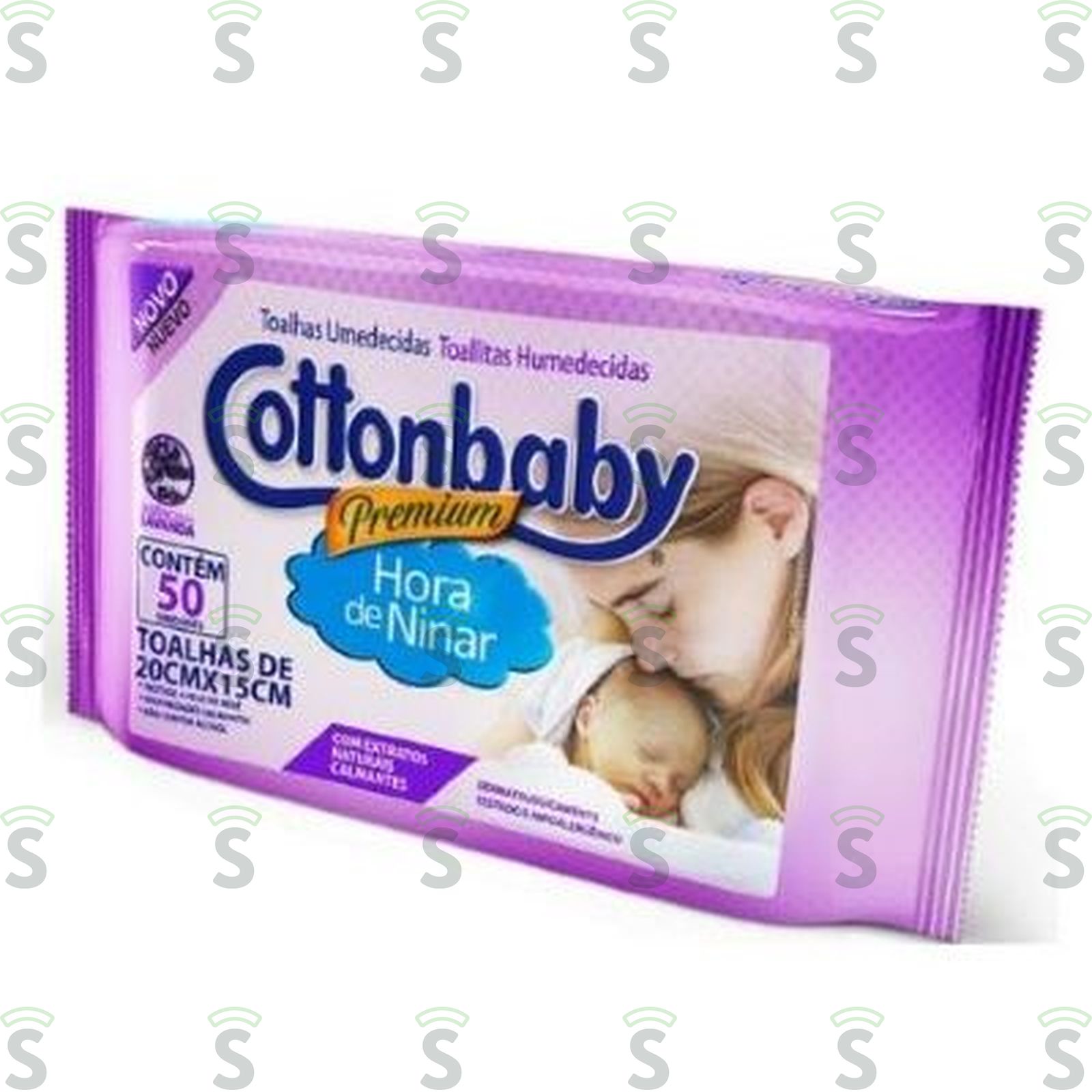 Toalha Umedecida Cottonbaby Hora de Ninar 50UN