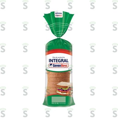  Pão de Forma Integral Seven Boys 450g