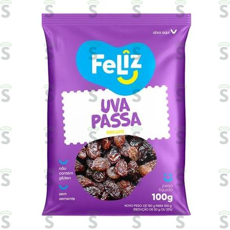  Feliz-uva Passa Preta 100g