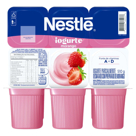Iogurte Nestlé 510g - Morango