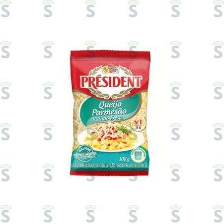  Queijo Parmesão Ralado Fresco Président Pacote 100g