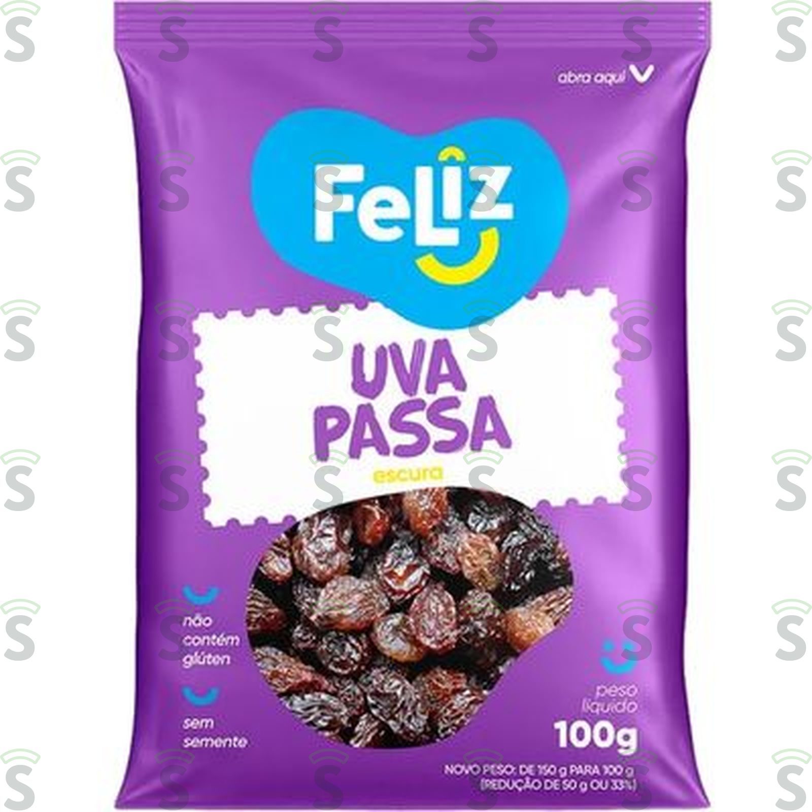 Feliz-uva passa preta 100g