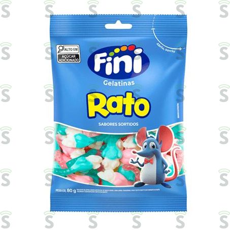  Bala Fini Gelatina Rato 80g