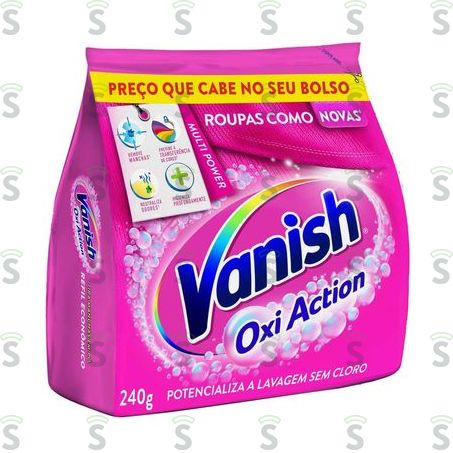  Tira-manchas Pó Vanish Oxi Action Pacote Refil Econômico 240g