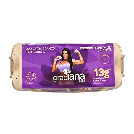 Ovos Brancos Grandes Bandeja com 10 unidades - Extra