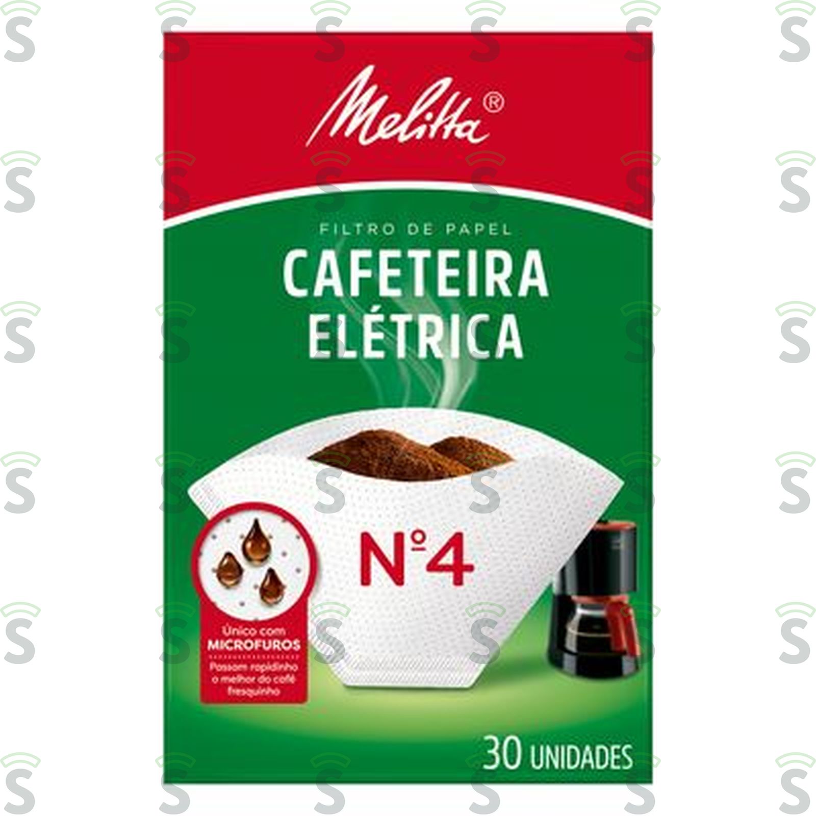 Melitta-filtro papel n.4 c/30 cafet.elet