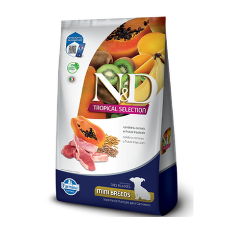 Ração N&D Tropical Selection Cães Filhotes Mini Cordeiro 2,5kg 