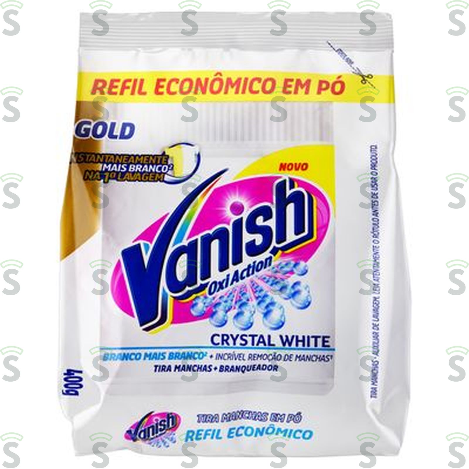 Tira Manchas em Pó Vanish Oxi Action Crystal White Refil 400G