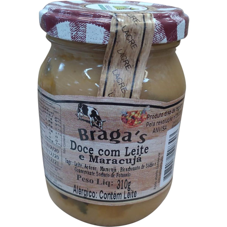Doce de Leite Bragas 310g - Com Maracujá