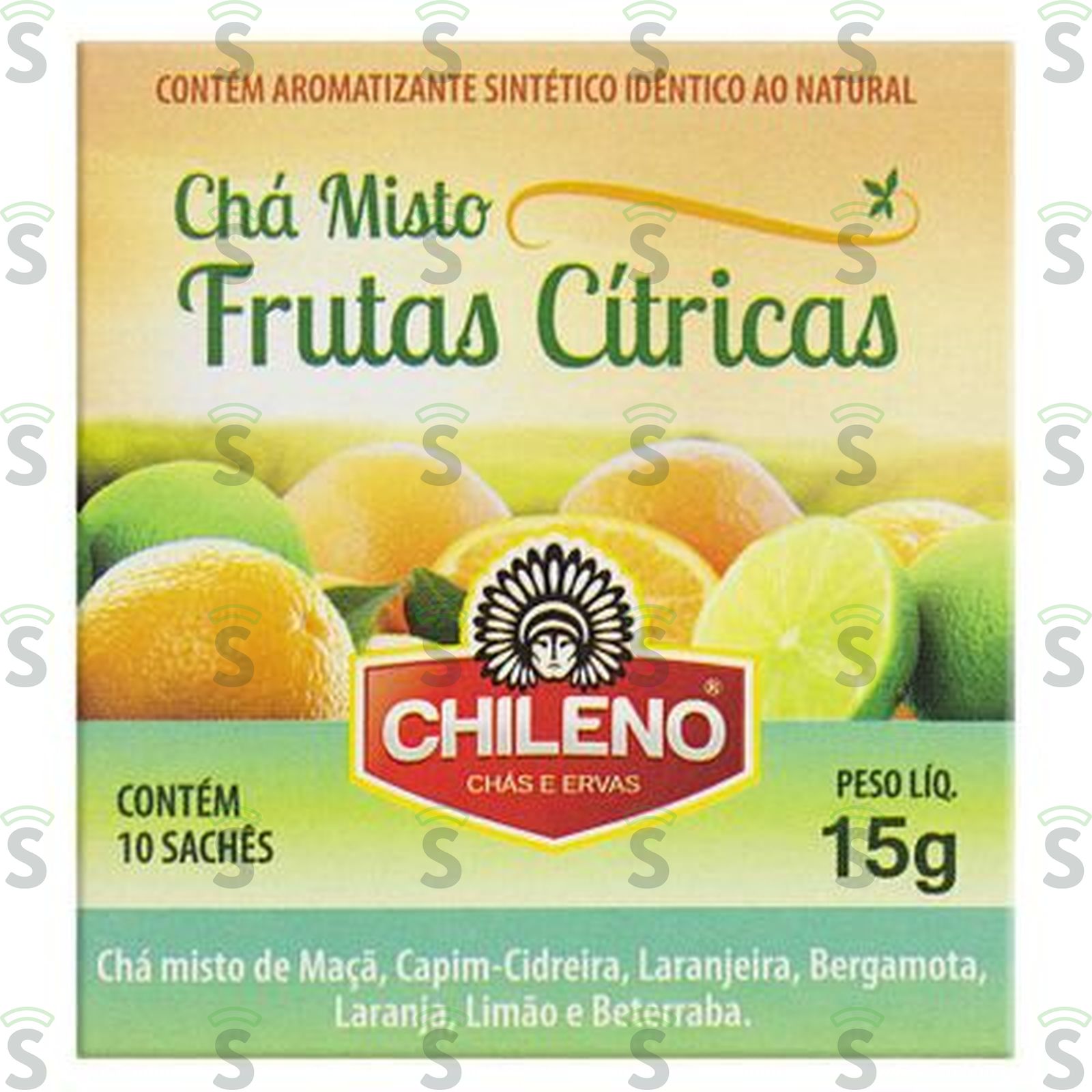 Chá Chileno Frutas Citricas Caixa com 10un - 15gr