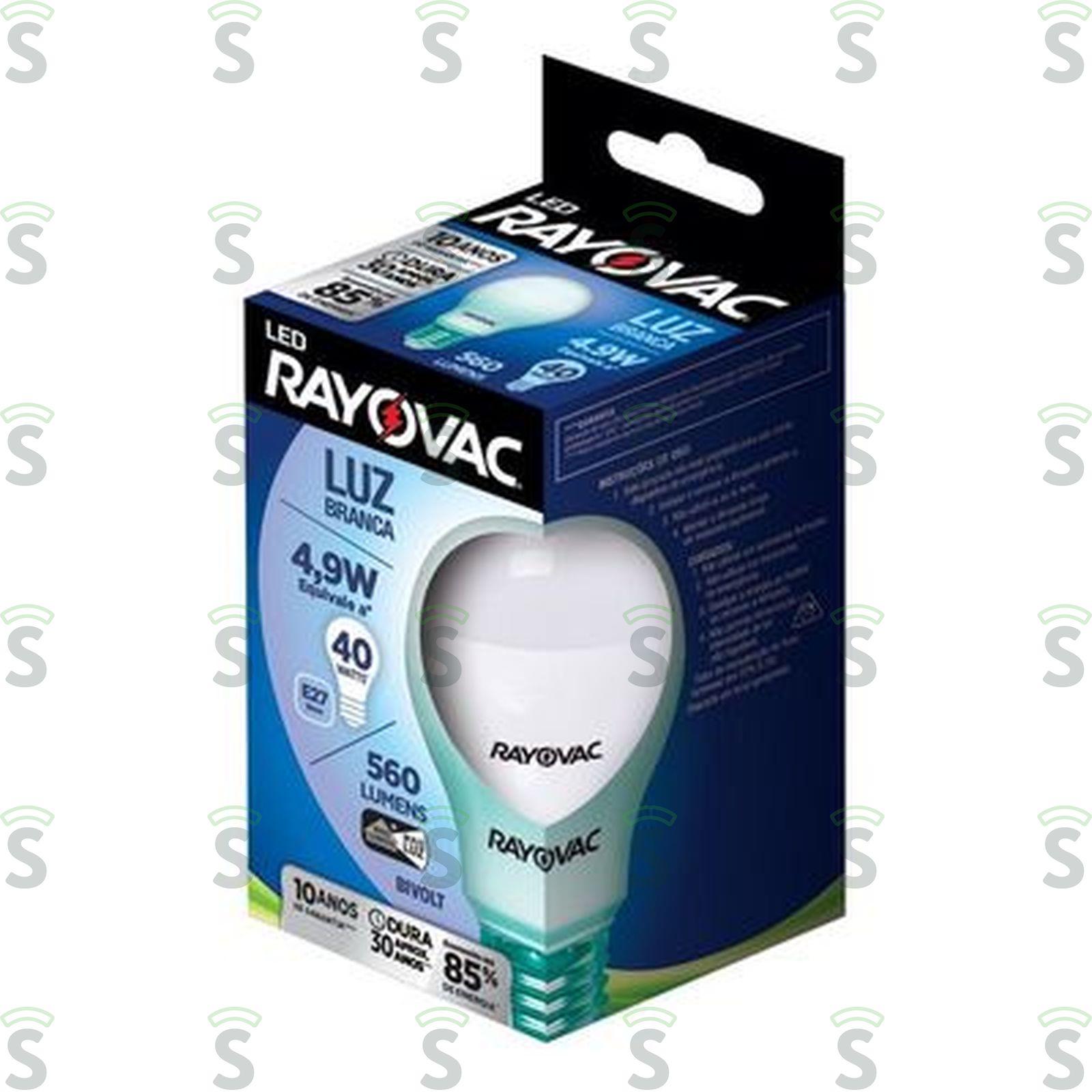 Lâmpada Rayovac Bivolt Luz Branca Led 4,9w 1UN