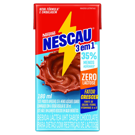 Bebida Láctea Nescau 180ml - Zero Lactose